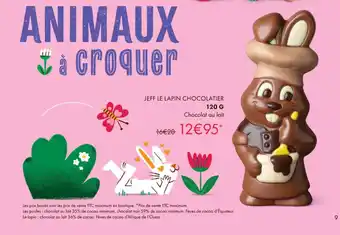 Jeff le lapin chocolatier
