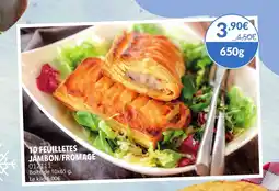 Gel 2000 10 feuilletes jambon/fromage offre