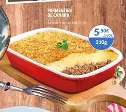 Gel 2000 Parmentier de canard offre