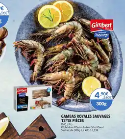 Gel 2000 Gambas royales sauvages 12/18 pièces offre
