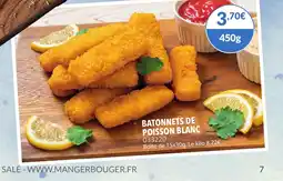 Gel 2000 Batonnets de poisson blanc offre