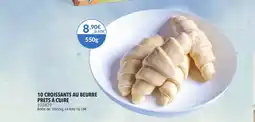 Gel 2000 10 croissants au beurre prets à cuire offre