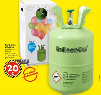 TEDi Bonbonne d'hélium offre