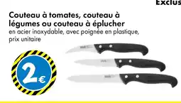 TEDi Couteau à tomates, couteau à légumes ou couteau à éplucher offre