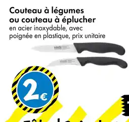 TEDi Couteau à légumes ou couteau à éplucher offre