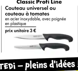 TEDi Couteau universel ou couteau à tomates offre