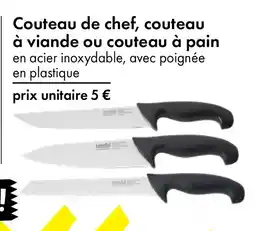 TEDi Couteau de chef, couteau à viande ou couteau à pain offre