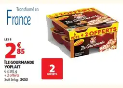 Auchan Île gourmande yoplait offre