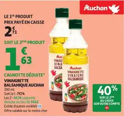 Auchan Vinaigrette balsamique auchan offre