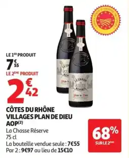 Auchan Côtes du rhône villages plan de dieu aop offre