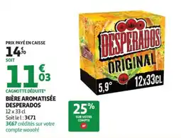 Auchan Bière aromatisée desperados offre