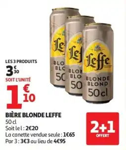 Auchan Bière blonde leffe offre