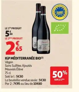 Auchan Igp méditerranée bio offre
