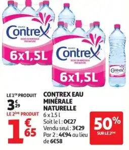 Auchan Contrex eau minérale naturelle offre