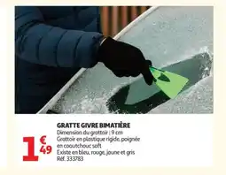 Auchan Gratte givre bimatière offre