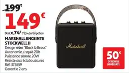 Auchan Marshall enceinte stockwell ii offre