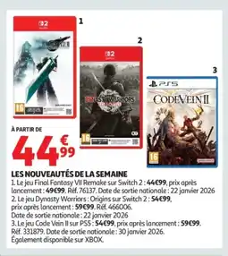 Auchan Les nouveautés de la semaine offre