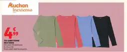Auchan INEXTENSO Tee-shirt femme offre