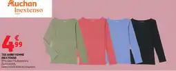 Auchan Tee-shirt femme inextenso offre
