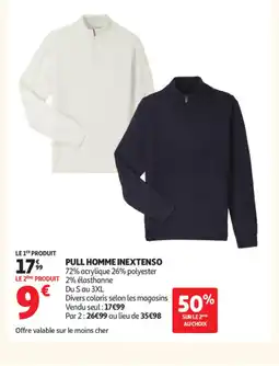 Auchan INEXTENSO Pull homm offre
