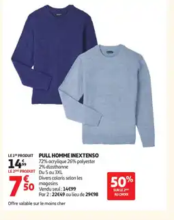Auchan INEXTENSO Pul homme offre