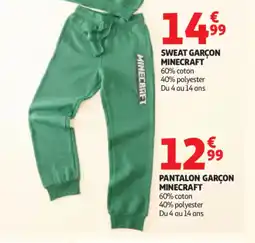 Auchan MINECRAFT Pantalon garçon offre