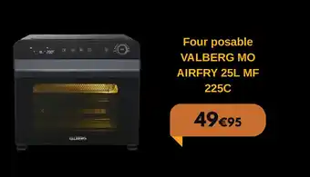 Four posable VALBERG MO AIRFRY 25L MF