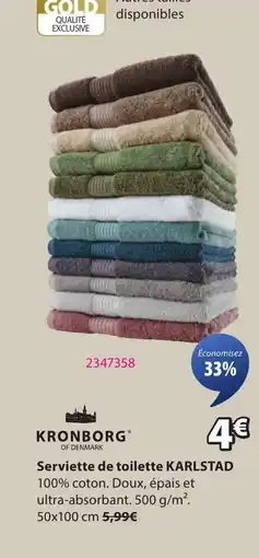 JYSK KARLSTAD Serviette de toilette offre