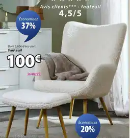 JYSK HUNDESTED Fauteuil offre