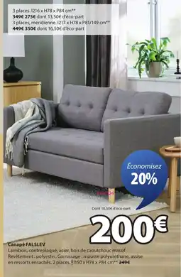 JYSK FALSLEV Canapé offre