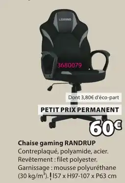 JYSK RANDRUP C Chaise gaming offre