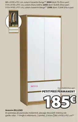 JYSK BILLUND Armoire offre