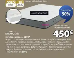 JYSK SEVRA Matelas en mousse offre