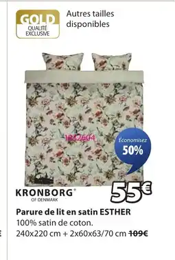 JYSK ESTHER Parure de lit en satin offre
