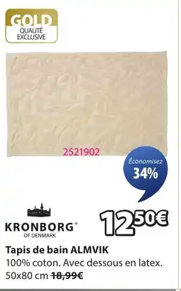 JYSK ALMVIK Tapis de bain offre