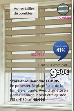 JYSK FEMRIS Store enrouleur duo offre