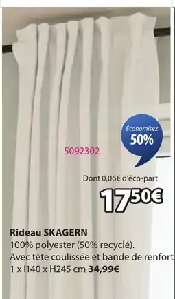 JYSK SKAGERN Rideau offre