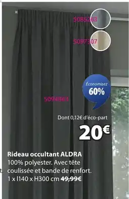 JYSK ALDRA Rideau occultant offre