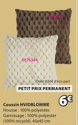 JYSK HVIDBLOMME Coussin offre