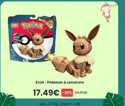 King Jouet Evoli - Pokémon à construire offre