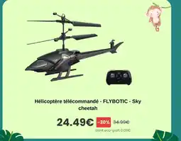 King Jouet FLYBOTIC Hélicoptère télécommandé - Sky cheetah offre