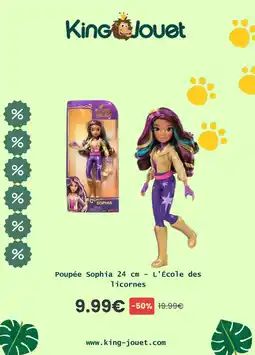 King Jouet Poupée Sophia - L'École des licornes offre