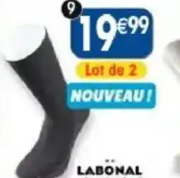 Maximo 2 paires de chaussettes non comprimantes labonal offre