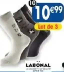 Maximo 3 paires de chaussettes fantaisie labonal 75% coton-23% polyamide-2% élasthanne 44149-3 taille 39/42 offre
