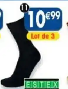 Maximo 3 paires de chaussettes non comprimantes spéciales chaussures de ville estex offre