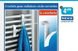 Maximo Lot de 6 crochets pour radiateur sèche-serviettes offre