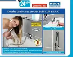 Maximo Douchette de lavabo inox & crochet mural offre