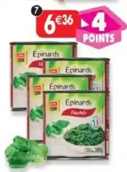 Maximo Lot de 4 boîtes 1/2 d'épinards hachés offre