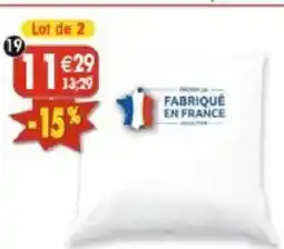 Maximo Lot de 2 oreillers blancs offre