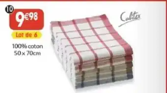 Maximo Lot de 2 x 3 torchons carreaux offre